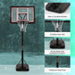 44In Portable Basketball Hoop with Height Adjustable 6.56Ft to 10Ft Basketball Goals for Younger People Indoor Outdoor with Free Basketabll
