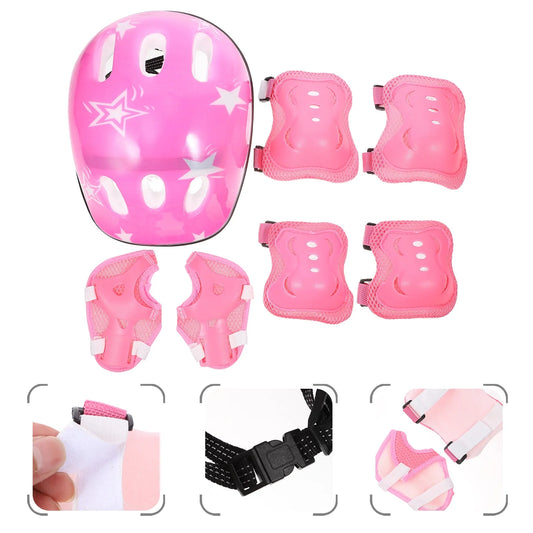 Kids Bike Helmet Toddler Helmet Adjustable for Girls Boys Knee Pads Elbow Pads Wrist Guards Kids Protective Gear Set for Skateboard, Bike, Roller Skating, Cycling, Scooter