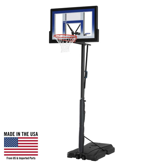 48-Inch Shatterproof Portable Basketball Hoop with Speed Shift Adjustment & Slam-It Rim - Model 51550-Outdoor Play