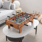 Mini Foosball Table, 27In Soccer Game Table W/ 2 Footballs and Soccer Keepers, Portable Football Game Set for Kids & Adults