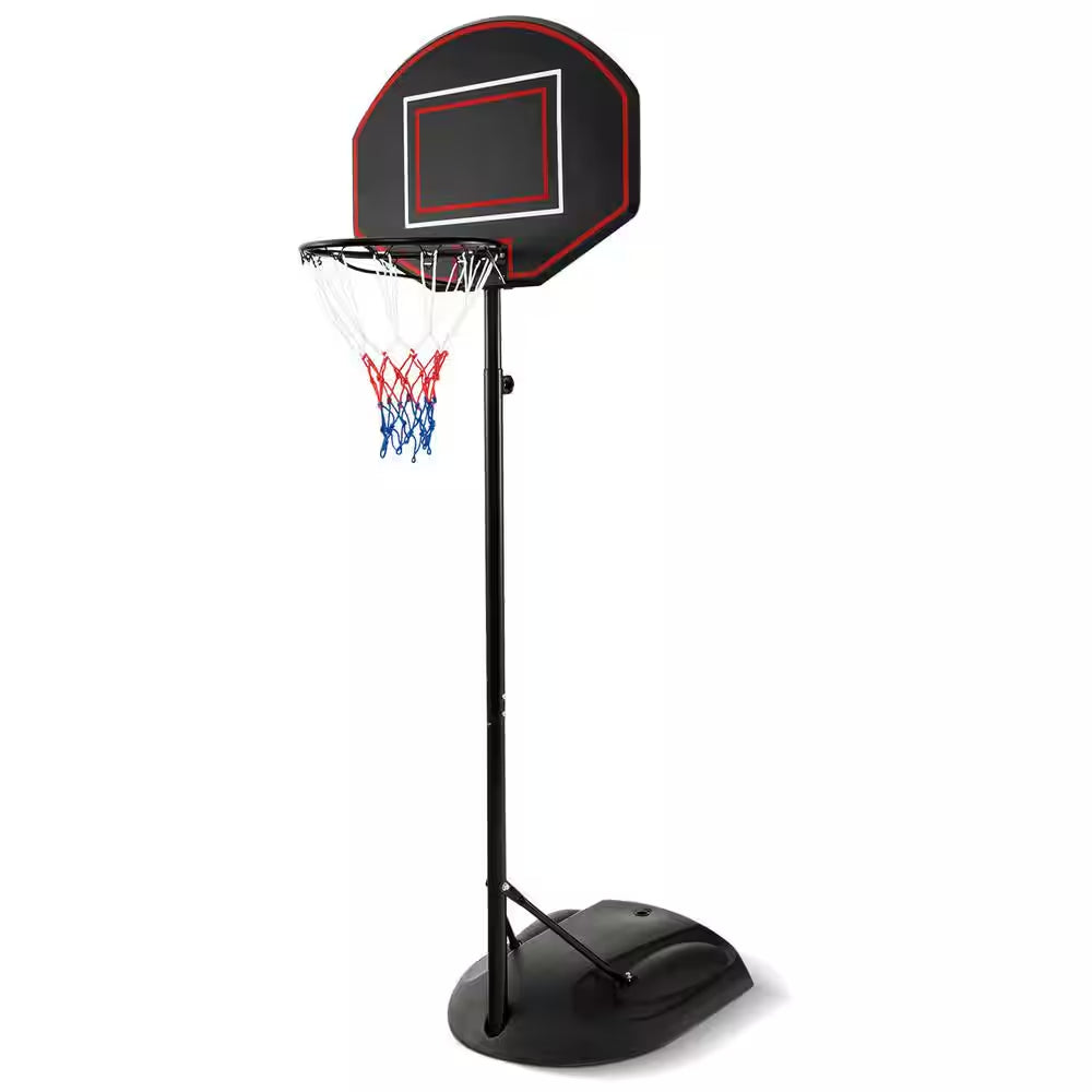 5.5 Ft. X 7.5 Ft. Adjustable Portable Basketball Goal System with Shatterproof Backboard