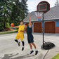 5.5 Ft. X 7.5 Ft. Adjustable Portable Basketball Goal System with Shatterproof Backboard