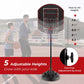 5.5 Ft. X 7.5 Ft. Adjustable Portable Basketball Goal System with Shatterproof Backboard
