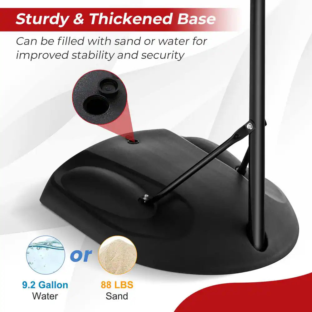 5.5 Ft. X 7.5 Ft. Adjustable Portable Basketball Goal System with Shatterproof Backboard