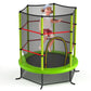 55" Kids Trampoline Bouncing Jumping Mat Recreational Trampoline W/Enclosure Net Green