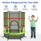 55 inch Kids Trampoline with Safety Enclosure Net