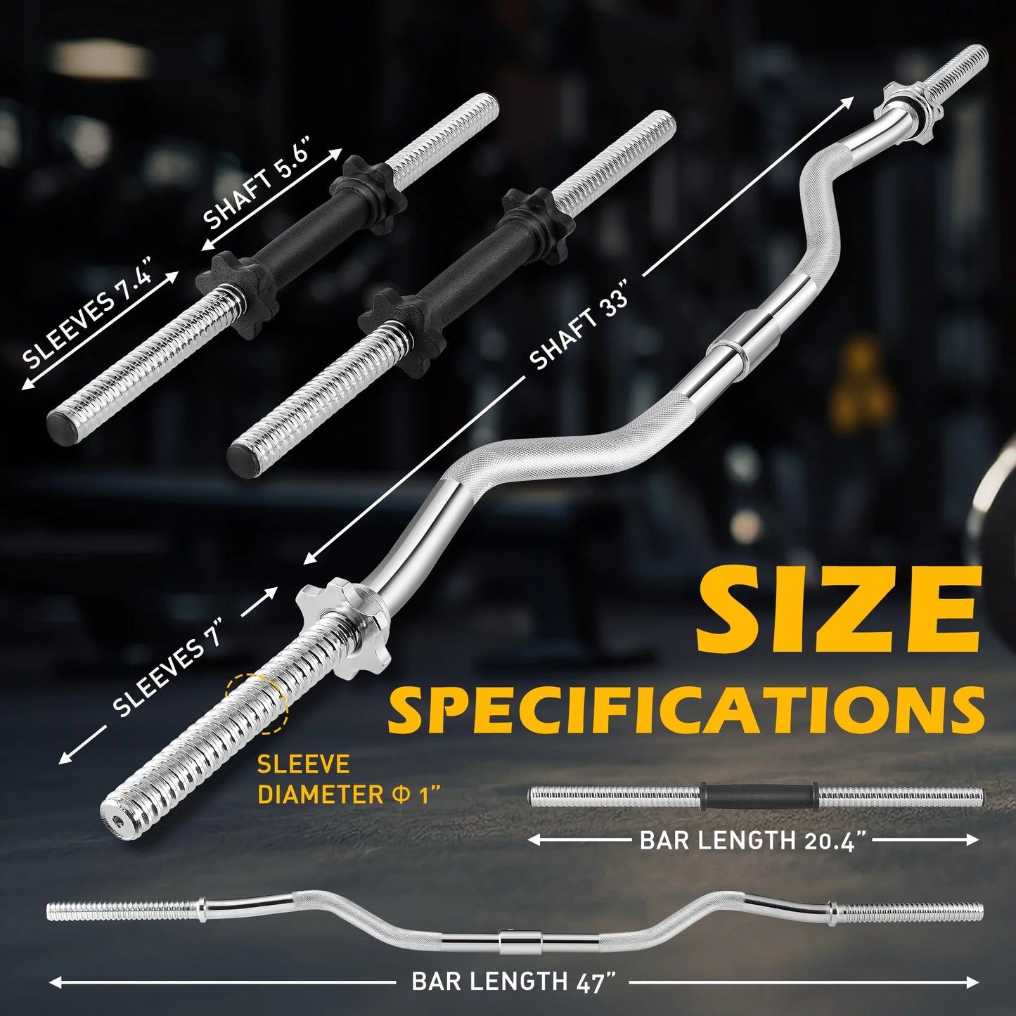 66LB 2 in 1 Adjustable Dumbbell Set with Connecting Rod, Lifting Dumbbells Plate Used as Barbell for Whole Body Workouts, Black