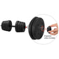 66 LB Dumbbell Set Training Lifting Dumbbells Weight Set,Black