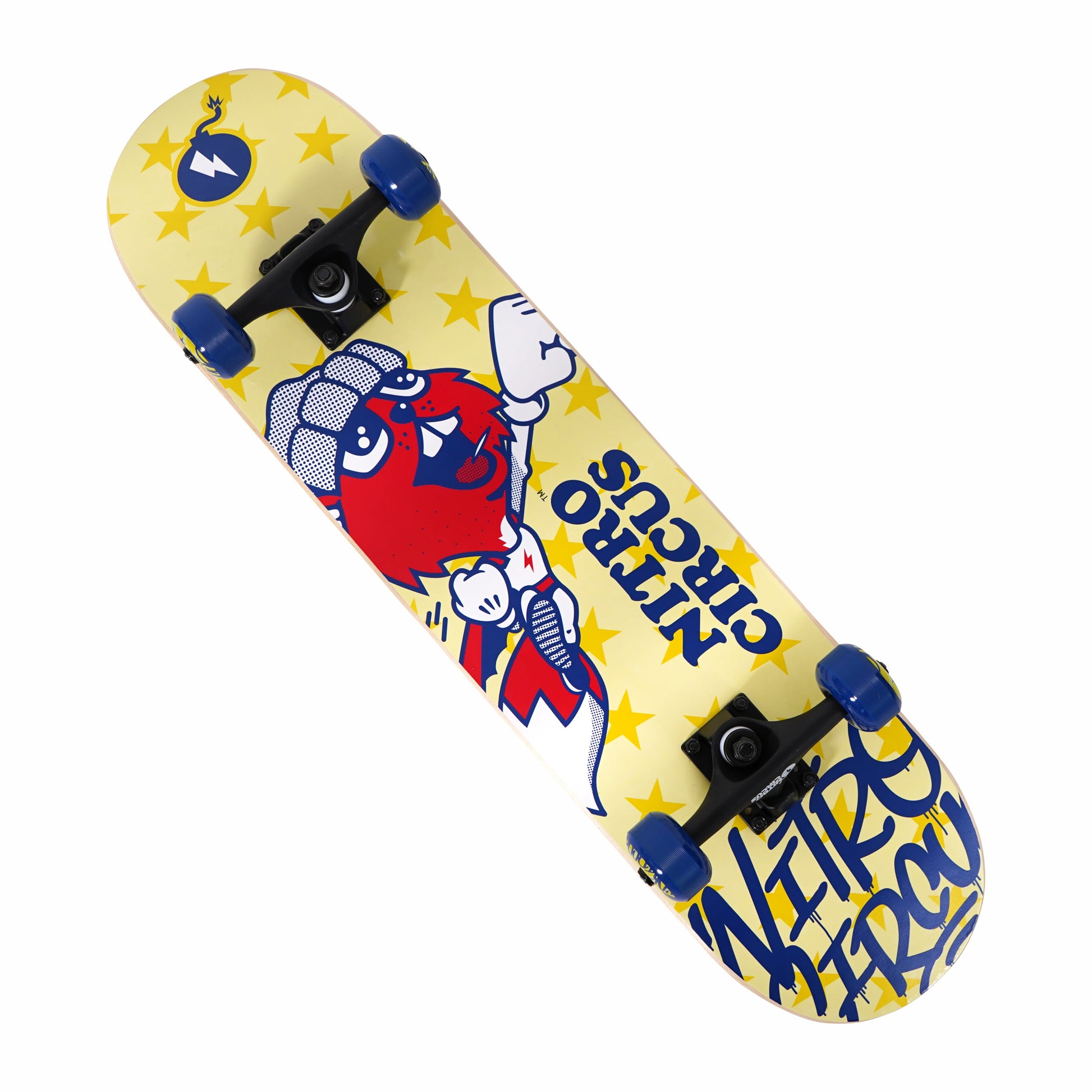 Hyper  9-Ply Maple Skateboard, Yellow, Assembled Product Width Is 7.75 Inches