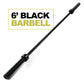 6 Ft Barbell Bar, Olympic Weightlifting Bar, 2 Inch Rotating Sleeves, 800-Pound Capacity