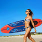 6' Surfboard Foamie Body Surfing Board W/3 Fins & Leash for Kids Adults Red