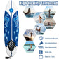 6 ft Surfboard with 3 Removable Fins and Safety Leash