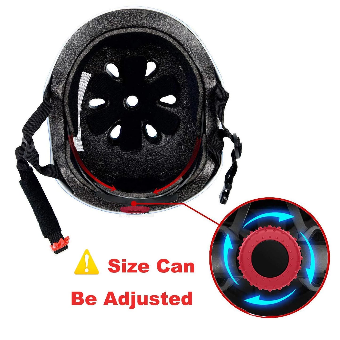 Kids Bike Helmets, Scooter Skateboard Cycling Roller Skating Helmets for Kids , Adjustable - Black