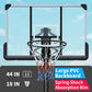 7.5 Ft. to 10 Ft. Height Adjustable Outdoor Basketball Hoop 44 In. Backboard Portable Basketball Goal with Stable Base