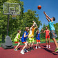 7.5 Ft. to 10 Ft. Height Adjustable Outdoor Basketball Hoop 44 In. Backboard Portable Basketball Goal with Stable Base