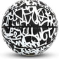 Fantom Rubber Basketball, Black & White Graffiti, 29.5"