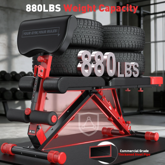 770LB Foldable Weight Bench - 7 Position Adjustable