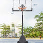 54 In. Basketball Hoop Outdoor Portable Basketball Goal with 7.5 - 10 Ft. Adjustable Basketball System Basketball Equipment with Wheels for Adult Kids Family Indoor and Outdoor