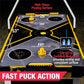 MD Sports Air Hockey Game Table, Overhead Electronic Scorer, Black/Yellow, 54" X 27" X 32"