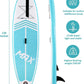 10' Inflatable Stand up Paddle Board 6' Thick SUP Paddle Board with Paddleboard Accessories Triple Action Pump Fishing Green