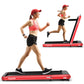 2 in 1 Folding Treadmill 4.75HP Running Machine W/ APP & Remote Control Red