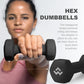 Fitness, 25Lb Neoprene Dumbbell, Pair - Black