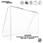 8Ft Soccer Goal Combo Set with Shooter Tutor, Official Size 5 Soccer Ball and Pump with Pin