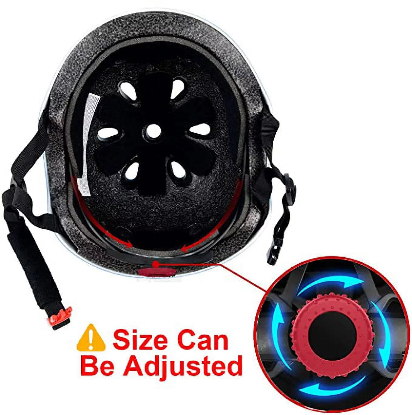 Helmets for Kids ，Black Helmet Knee Pads and Elbow Pads for Kids