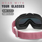 Ski Goggles OTG - over Glasses Ski/Snowboard Goggles for Men, Women & Youth - 100% UV Protection