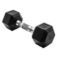 Rubber Hex Dumbbell 3–120 lb – Single Weight for Home Gym & Strength Training