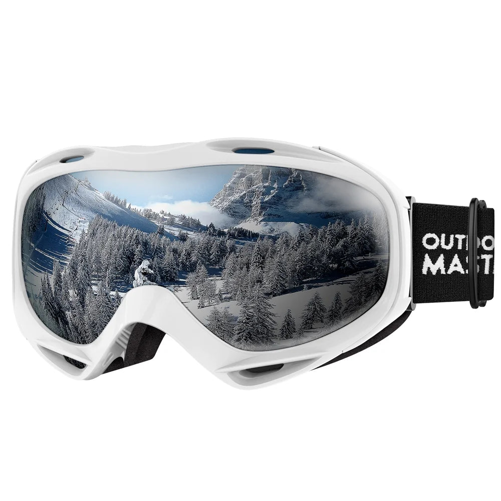 Ski Goggles OTG - over Glasses Ski/Snowboard Goggles for Men, Women & Youth - 100% UV Protection