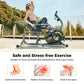 Recumbent Exercise Bikes Sit down Stationary Bicycle Magnetic Resistance Indoor Cycling Bike 380Lb Yellow