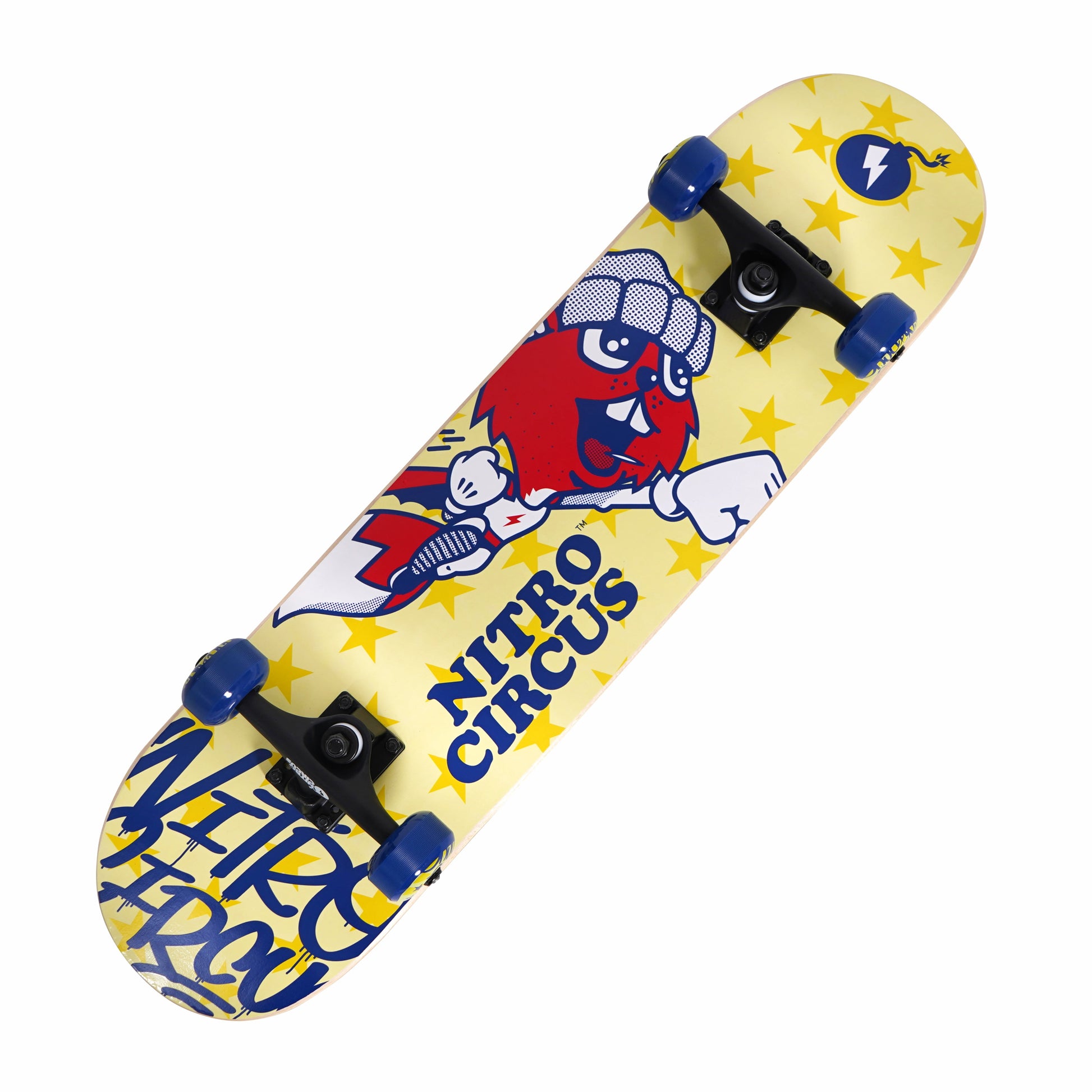 Hyper  9-Ply Maple Skateboard, Yellow, Assembled Product Width Is 7.75 Inches