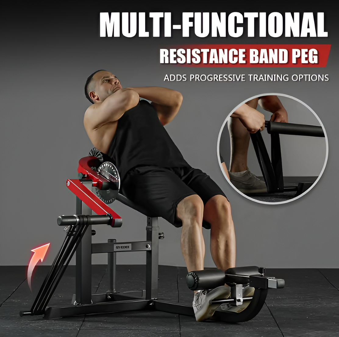 Seated AB Curl & Back Extension Machine – Plate Loaded | 450 lb Capacity