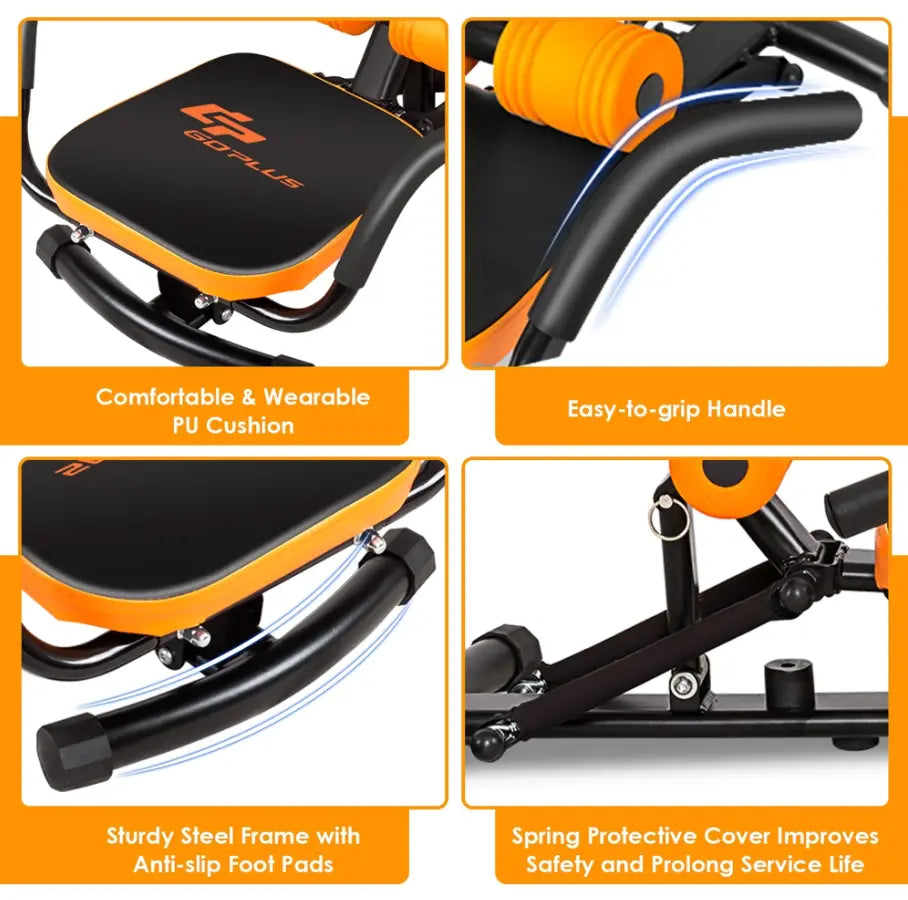 Ab Trainer Bench - Core Abdominal Workout Machine for Home Gym