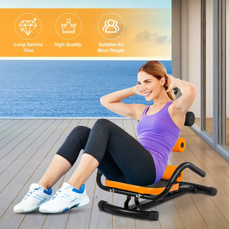 Ab Trainer Bench - Core Abdominal Workout Machine for Home Gym