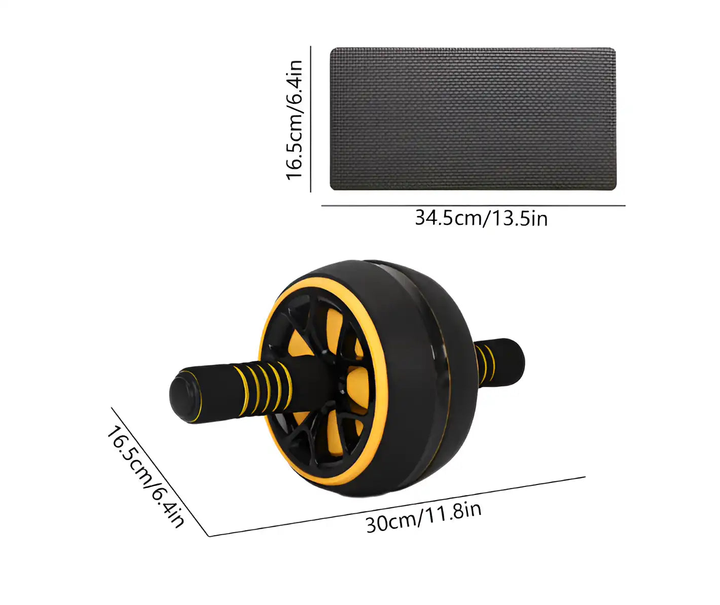 Ab Wheel Roller with Knee Pad | Core Strengthener for Home Gym