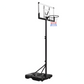 Adjustable Portable Basketball Hoop - 10 ft Height with 48" Backboard & Wheels