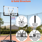 Adjustable Portable Basketball Hoop - 10 ft Height with 48" Backboard & Wheels