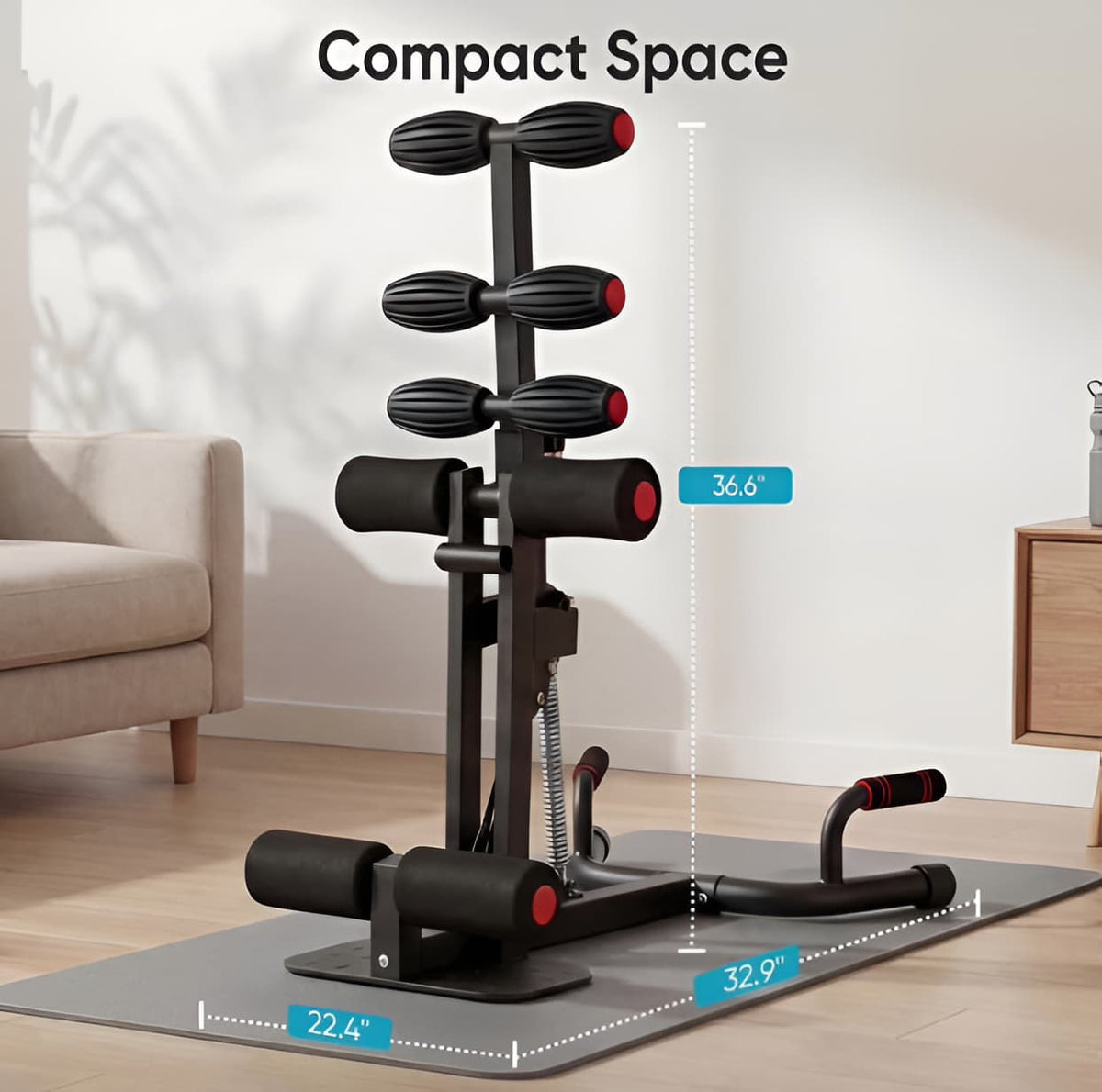 Adjustable Squat Machine with Push-Up Handles, 300 lb