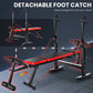 Adjustable Weight Bench with Barbell Rack and Resistance Bands