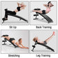 Adjustable Arc-Shaped Decline Sit up Slant Bench Crunch Board Fitness Workout