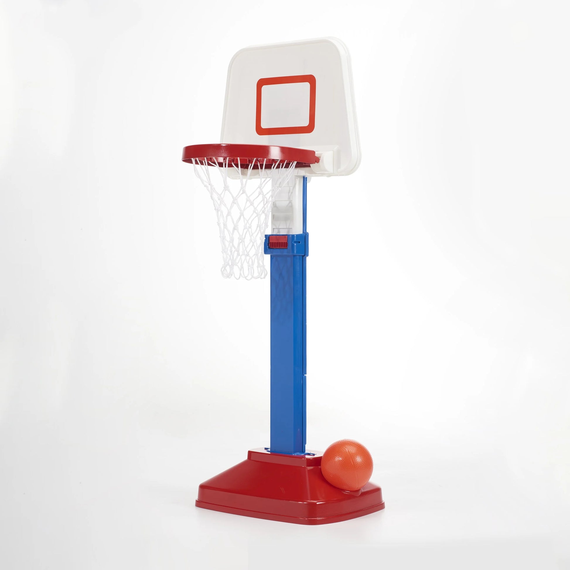 Adjustable Basketball Goal with Basketball, Basketball Hoop for Toddlers & Preschoolers