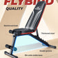 Adjustable Folding Weight Bench for Home Gym, Includes Resistance Bands