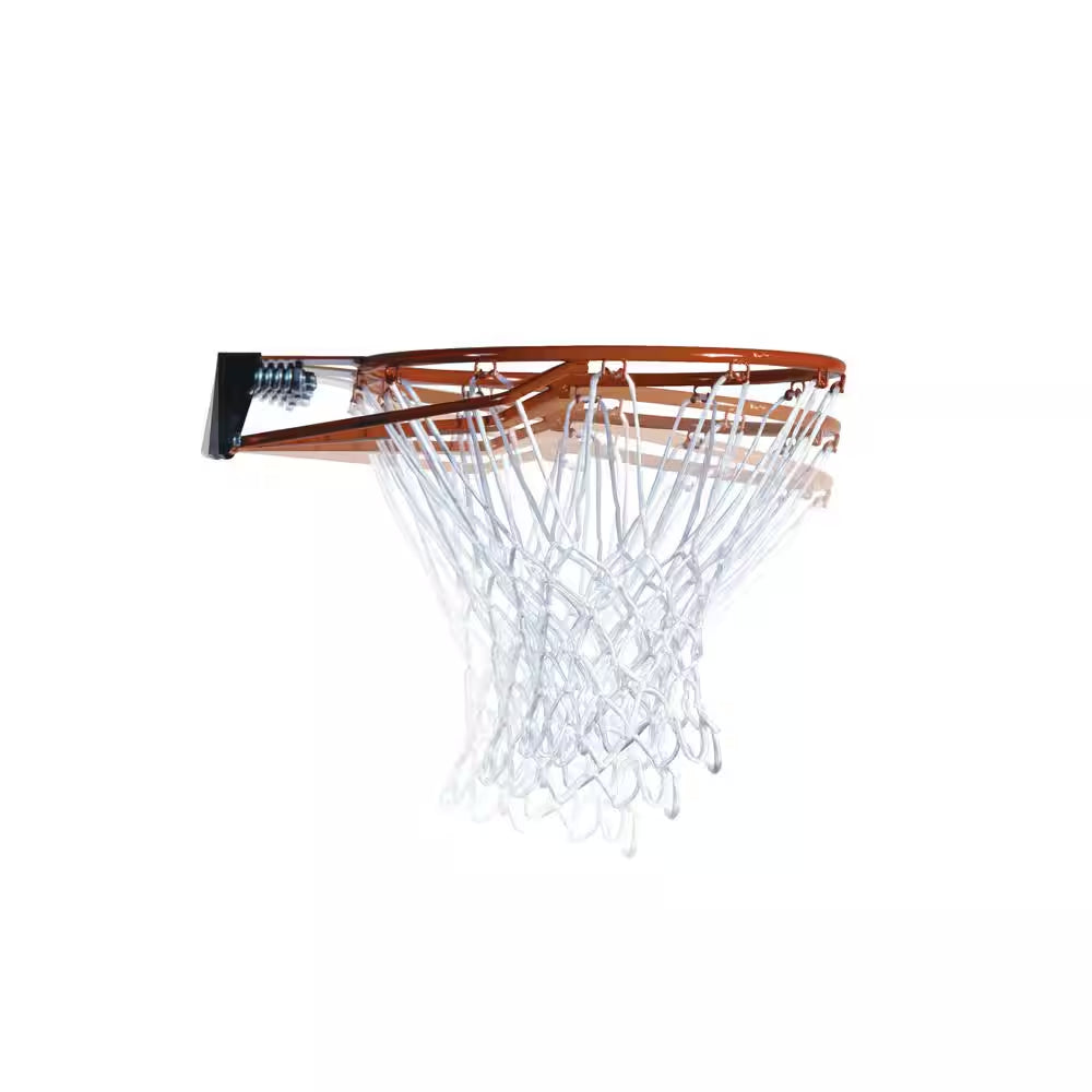 Adjustable Polycarbonate Portable Basketball Hoop - 48In. Backboard and 8 to 10 Ft. Rim Height