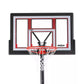 Adjustable Polycarbonate Portable Basketball Hoop - 48In. Backboard and 8 to 10 Ft. Rim Height