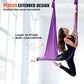 Aerial Silk and Yoga Swing 8.7 Yards Aerial Yoga Hammock Kit with 100Gsm Nylon Fabric, Purple