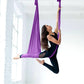 Aerial Silk and Yoga Swing 8.7 Yards Aerial Yoga Hammock Kit with 100Gsm Nylon Fabric, Purple