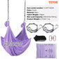 Aerial Yoga Ha Mmock and Swing 4.4 Yards Yoga Starter Kit with 100Gsm Nylon Fabric Full Rigging Hardware, Purple