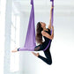 Aerial Yoga Ha Mmock and Swing 4.4 Yards Yoga Starter Kit with 100Gsm Nylon Fabric Full Rigging Hardware, Purple